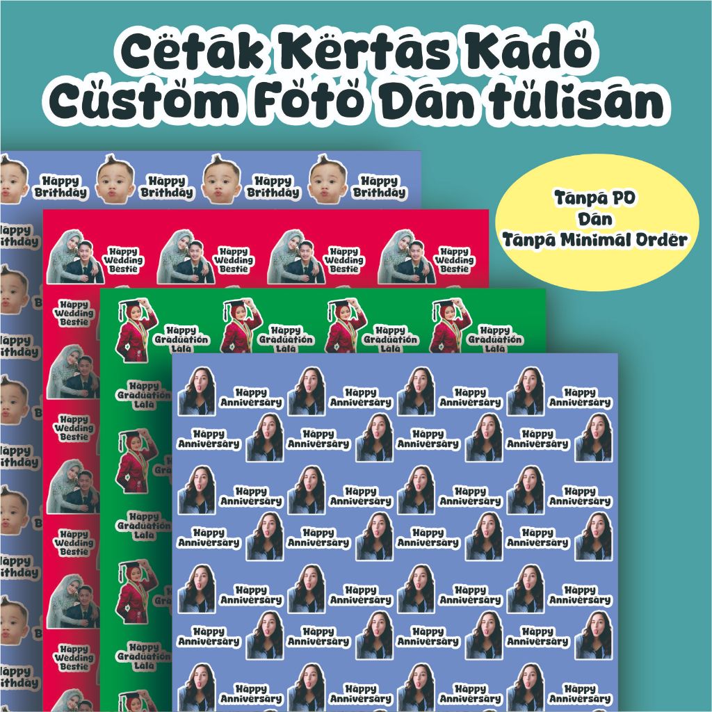 

CETAK KERTAS KADO CUSTOM FOTO DAN NAMA MURAH