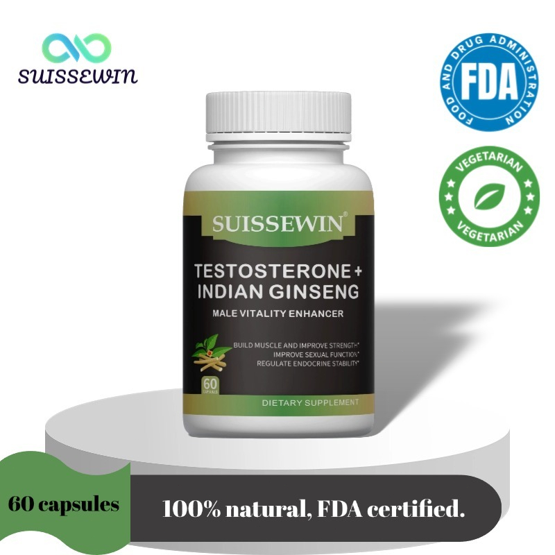 Testosterone + Ashwagandha - Suplemen Pria untuk Meningkatkan Stamina dan Vitalitas