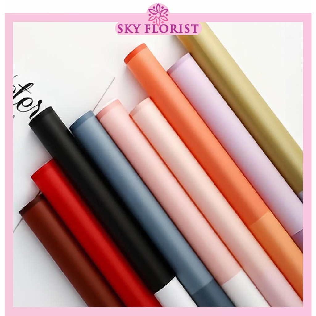 

20 Lembar Kertas Buket BiColor Cellophane Flower Wrapping KB6024