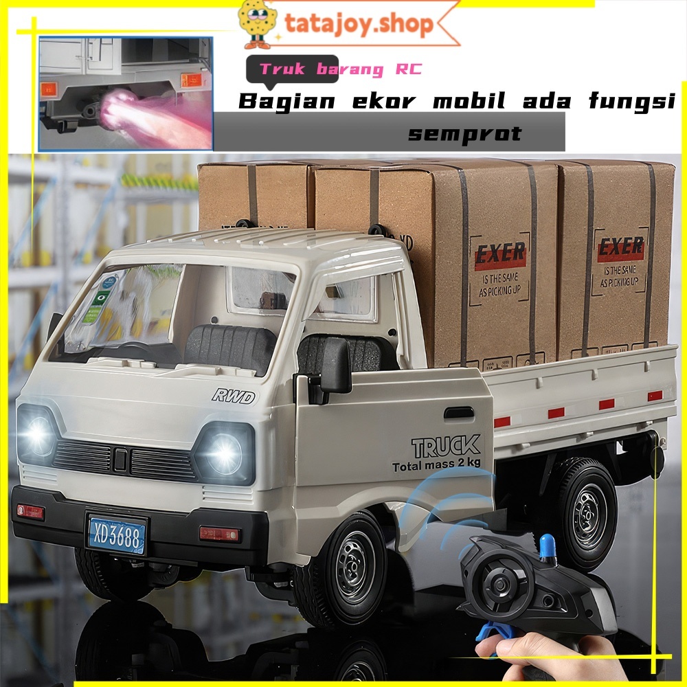 Tatajoy truk oleng remote control besar truk oleng miniatur kayu trucker hat truk plastik truk maina