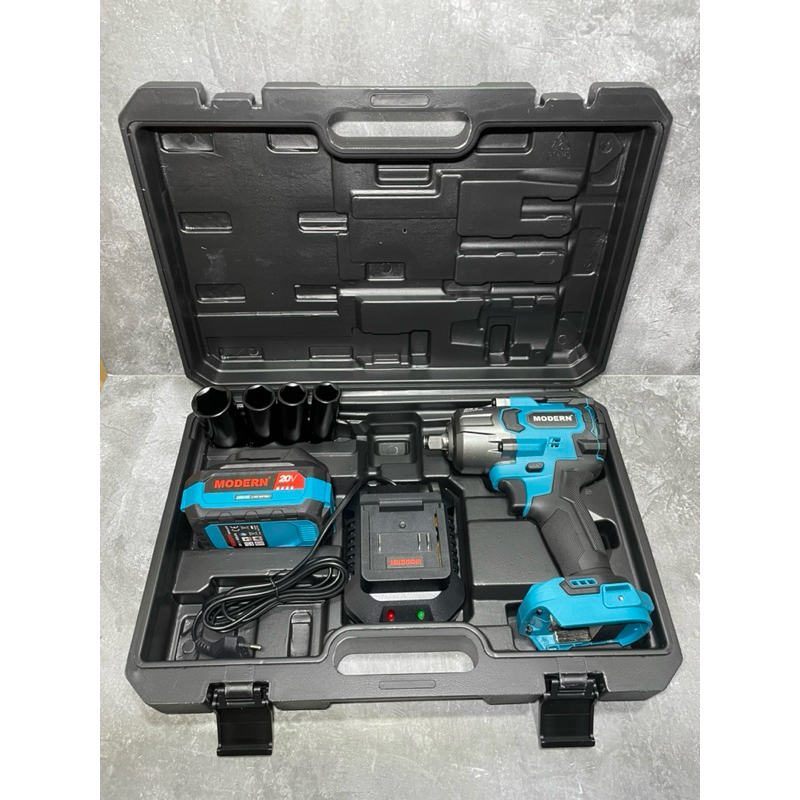mesin impact wrench mg85 modern / modern mg85 impact wrench 20v / mesin buka baut cordless drill mod