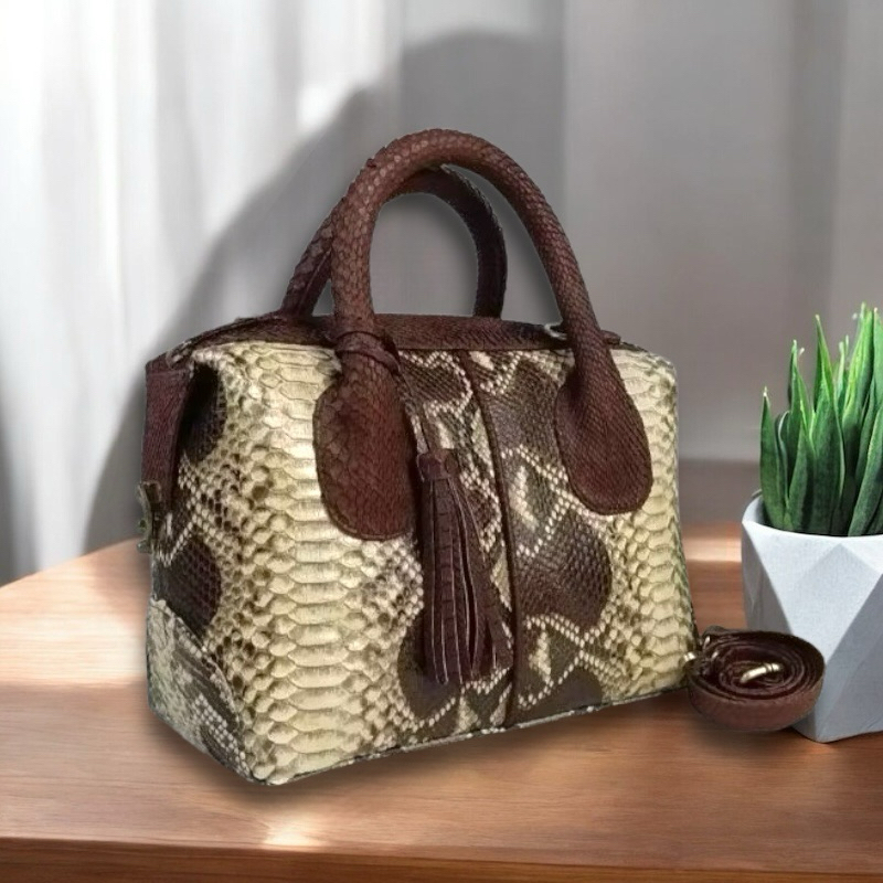 Tas Kulit Ular Piton Asli Wanita TAS NATALIE KULIT ULAR PITON ASLI