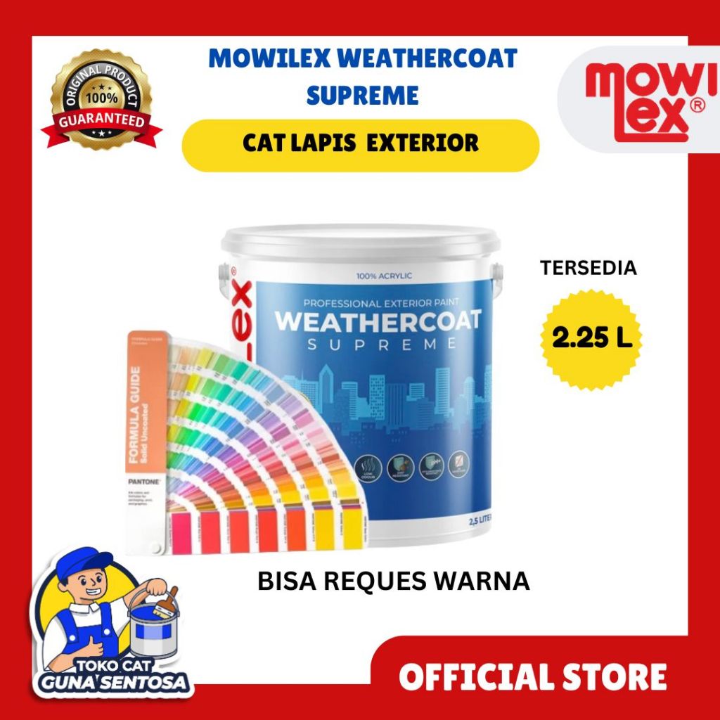 CAT TEMBOK EKSTERIOR MOWILEX WEATHERCOAT SUPREME 2.5 L