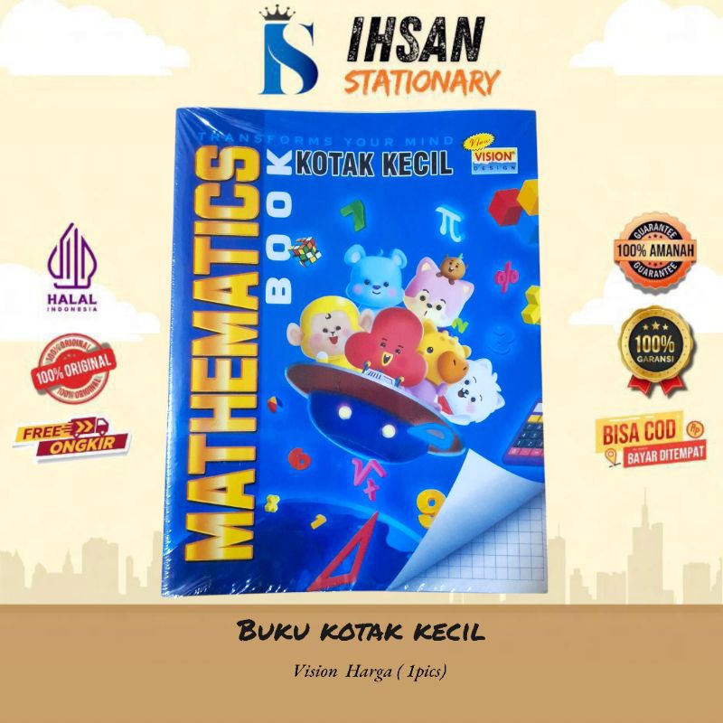 

Buku Tulis Vision/AA Kotak Kecil/Matematik (1 Pcs)
