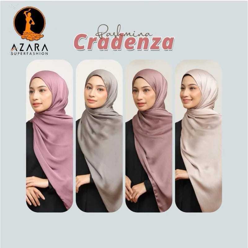 PASHMINA CRADENZA AZARA // HIJAB PASHMINA CRADENZA SILK BY AZARA