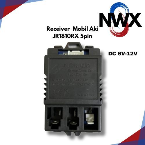 Receiver 6 Volt - 12 Volt Terminal JR1810RX 5 Pin 6V - 12V NWX88 Mobil Motor Aki Mainan Anak Remot