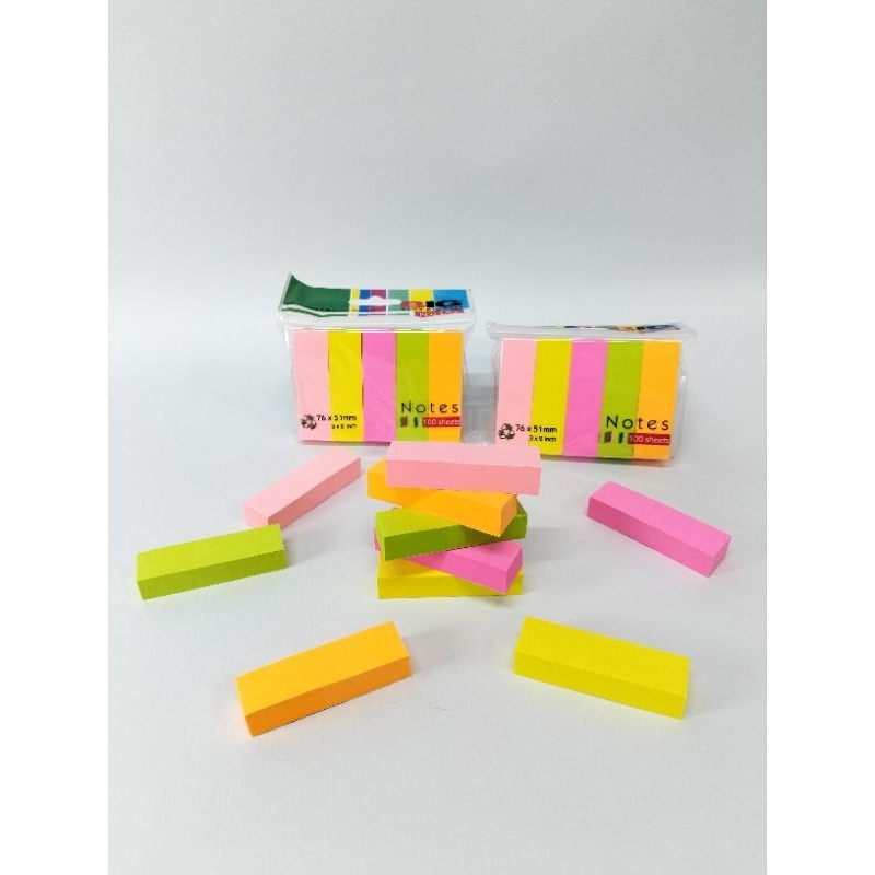 

Sticky note post it Big 76mm x 51mm 5 warna samping