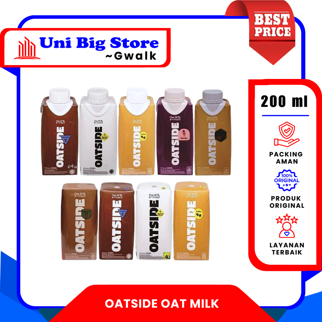 

OATSIDE SUSU OAT MILK BARISTA BLEND - CHOCOLATE - COFFEE - 200 ml