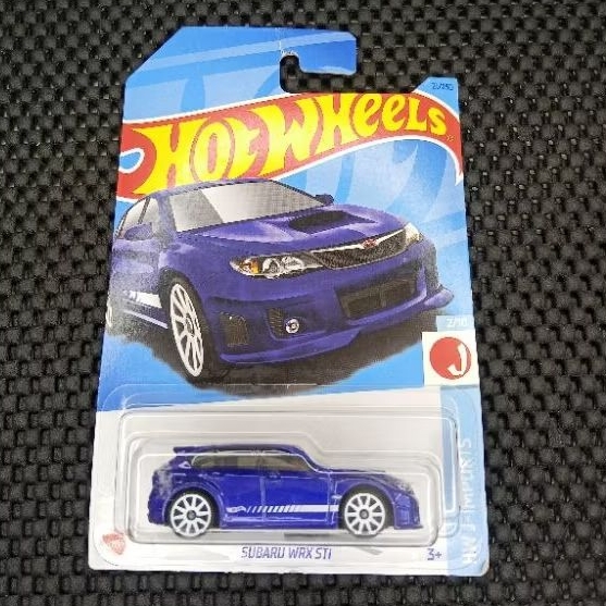 HOT WHEELS SUBARU WRX STI BIRU STRIPING PUTIH HW J IMPORTS