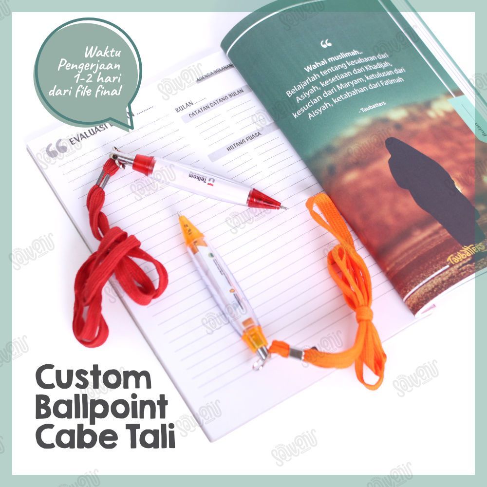 

Custom Tulisan Sticker Ballpoint CABE Bolpen Pulpen Pena Promosi