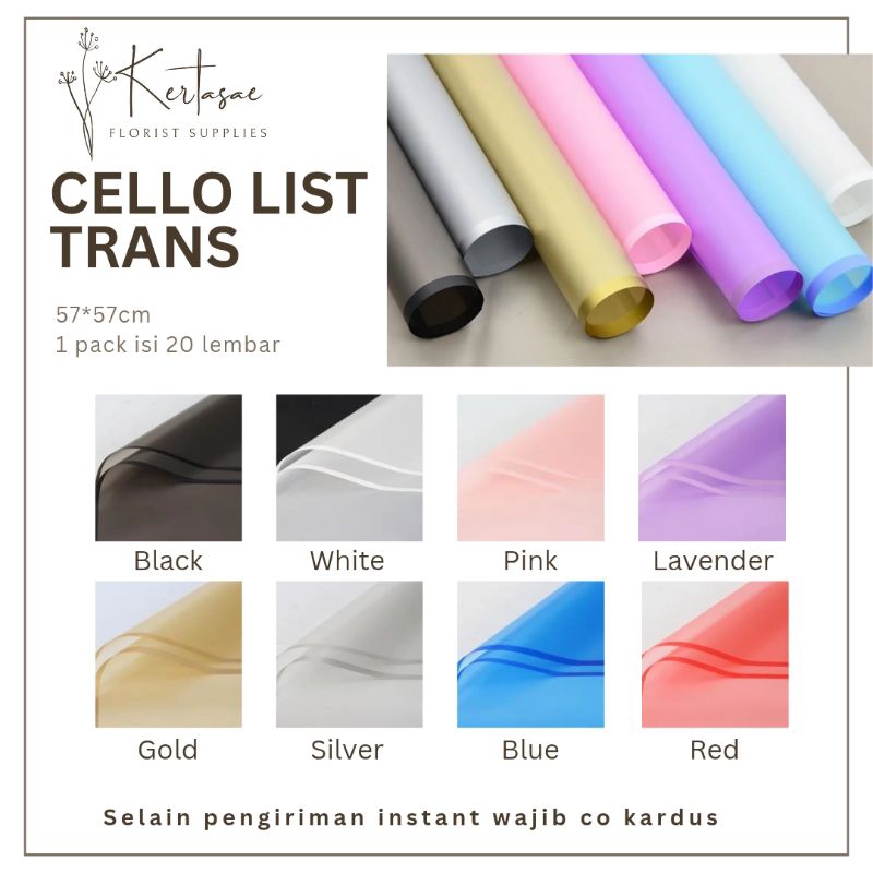 

Kertas Buket Bunga | Flower Wrapping Paper | Cellophane | Kertas Bucket