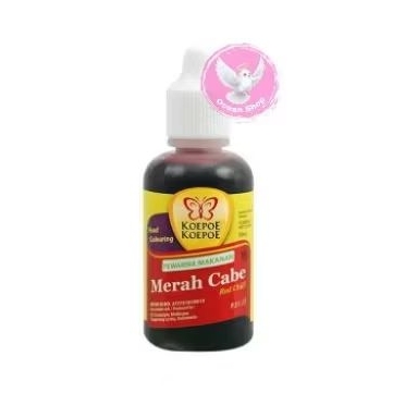 

[2 PCS] Pewarna Merah Cabe 30ml Koepoe Koepoe