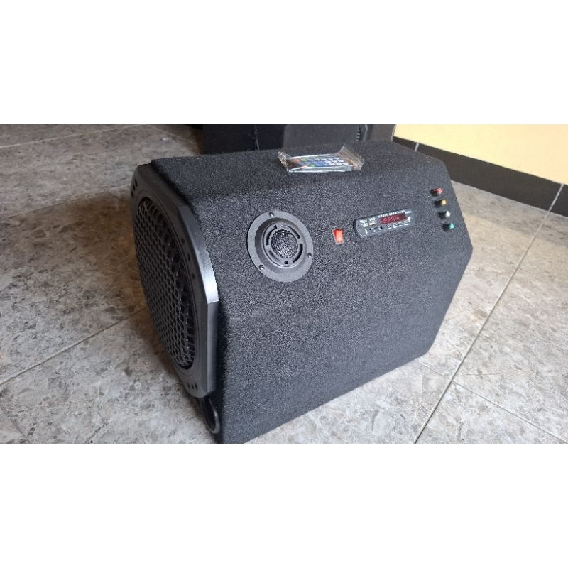Sepiker Speaker Aktif Mobil 10 Inch Tabung Bluetooth Bisa 12V - 24 Volt