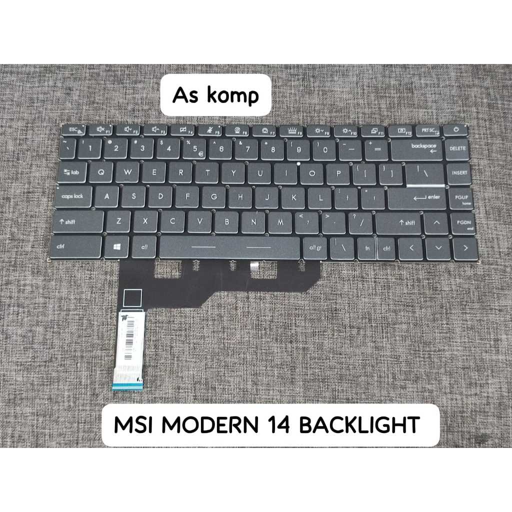 Keyboard MSI Modern 14 B11MU 14 B11MOU 14 B11S 14 B11SB BackLight