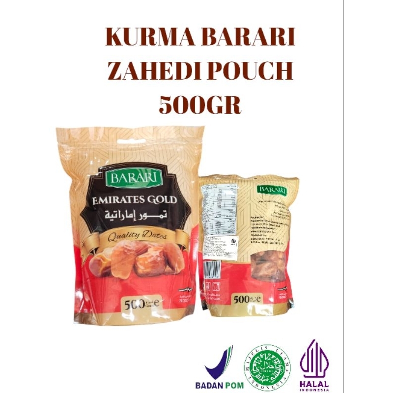 

kurma zahedi Barari pouch 500gr Emirates Gold