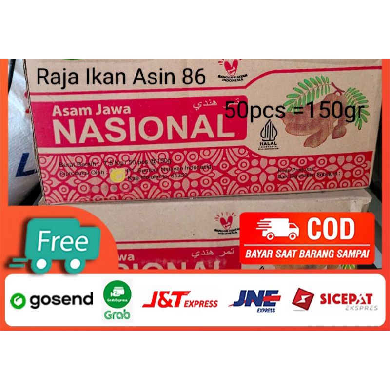 

Asam Jawa Nasional 1 Dus Perdus isi 50pcs 150gr 7,5kg