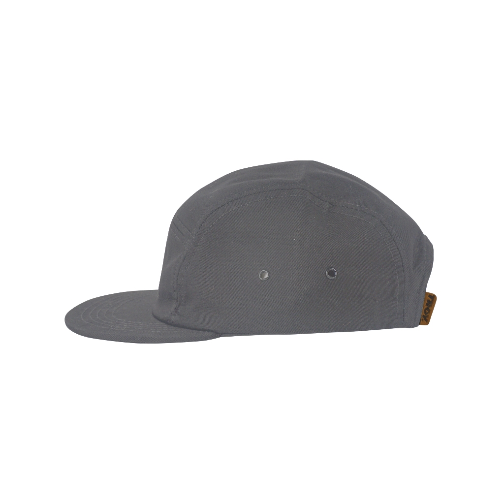 Troy Company Five Panel Grey Straight - Topi 5 Panel Abu FPD 2916