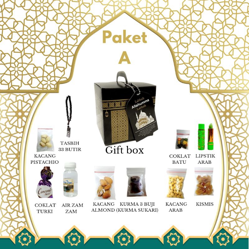 

paket oleh oleh haji dan umrah kotak Ka'bah kode A