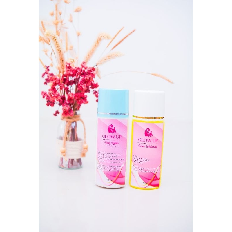 Hb glow up & toner glow up lotion badan