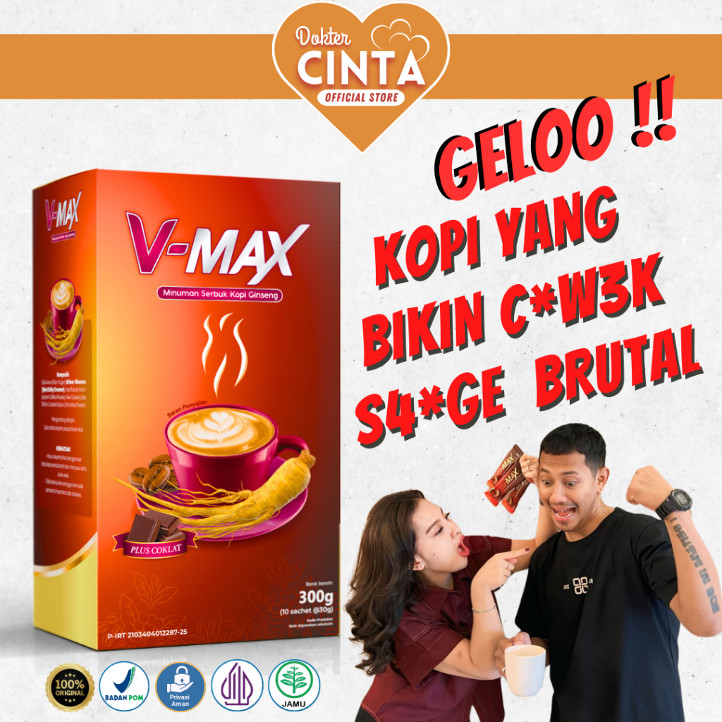 

Kopi Ginseng Merah Asli Korea - Vmax Isi 1 Box 10 Sachet - Mood Booster Penanbah 5etamina w4nita