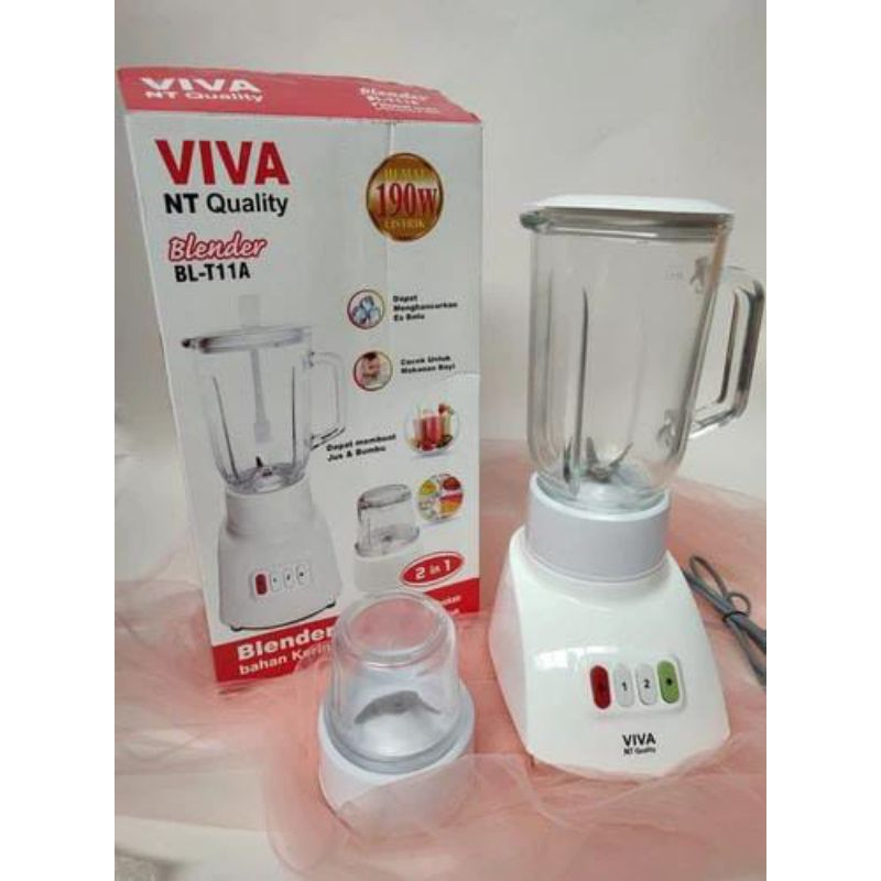 BLENDER KACA Merk Blender VIVA BL-T11GN 2in1 KACA National Quality NT (best seller)