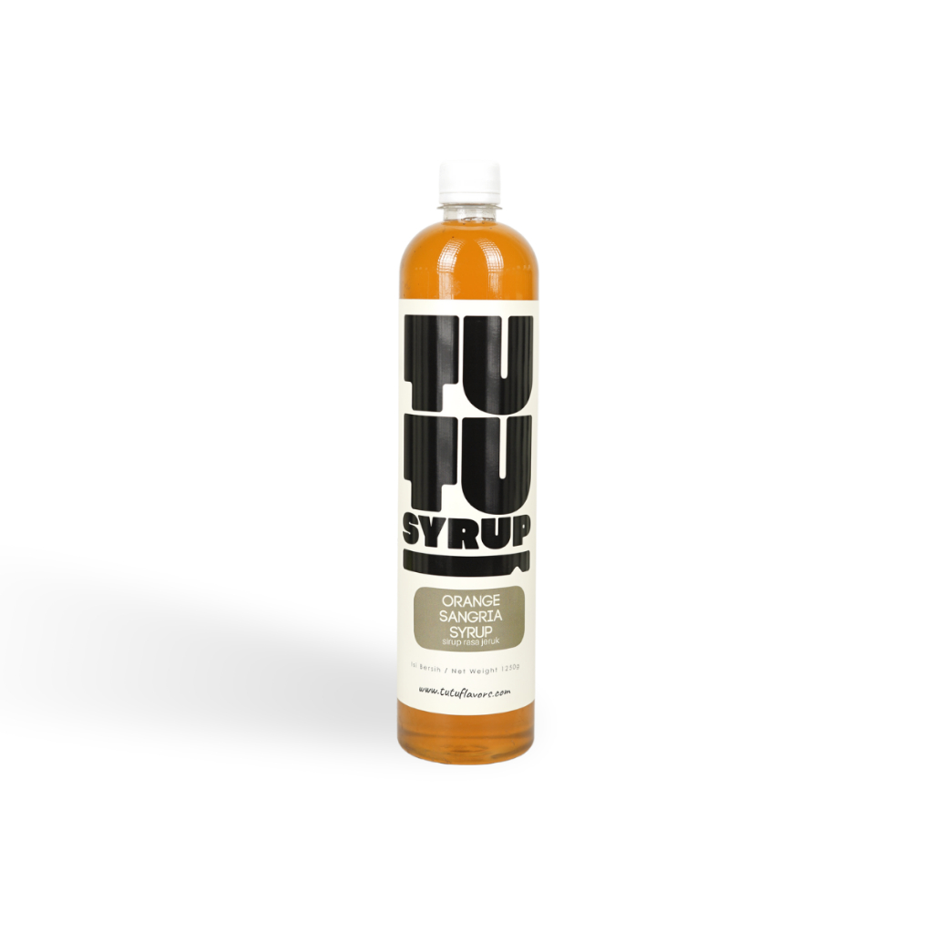 

Tutu Flavors Orange Sangria Syrup 1000ml - Sirup buah Jeruk