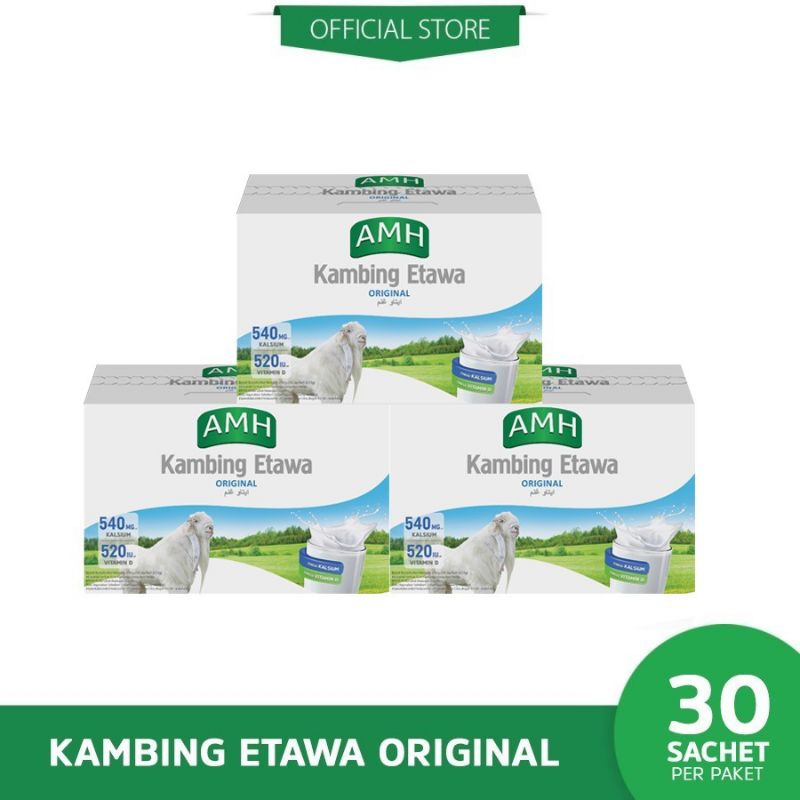 

30 Sachet AMH susu kambing etawa