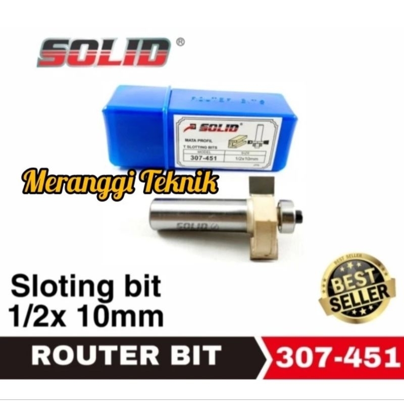 id3845 Mata profil router sloting bit 307 - 451 1/2" x 10 mm Solid