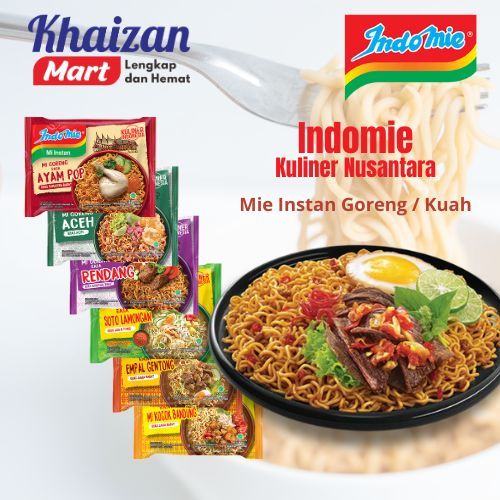 

INDOMIE KULINER INDONESIA | Mie Instan Kuah dan Goreng | isi 5 Pcs