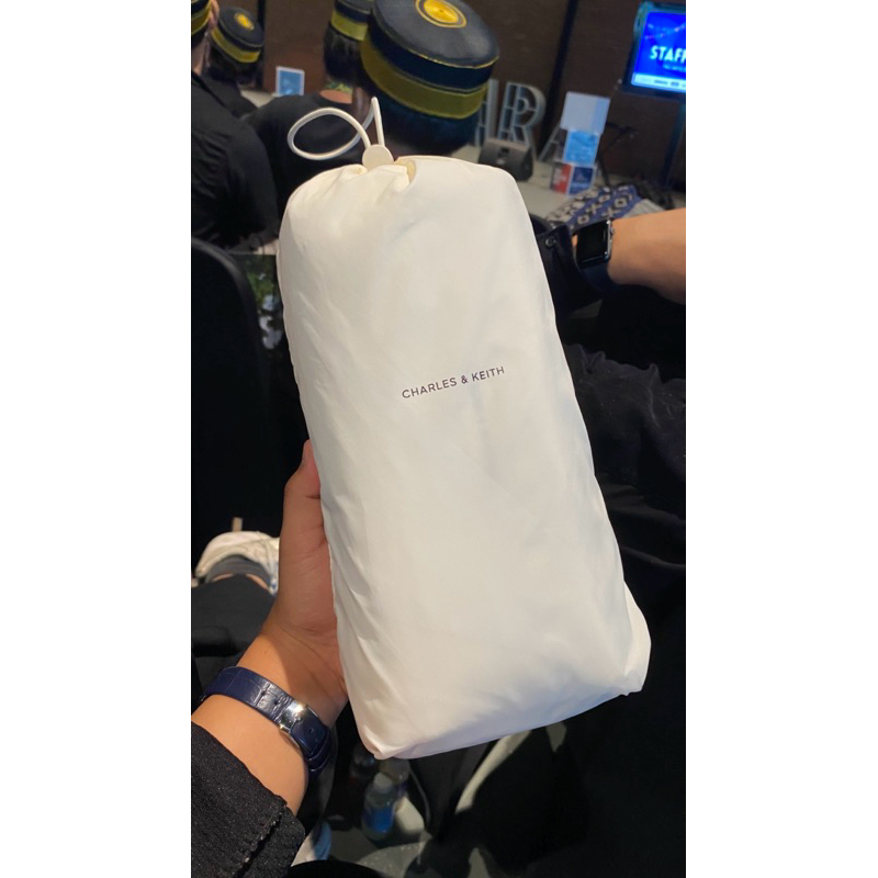 Charles&Keith Puffy Crossbody Bag - White