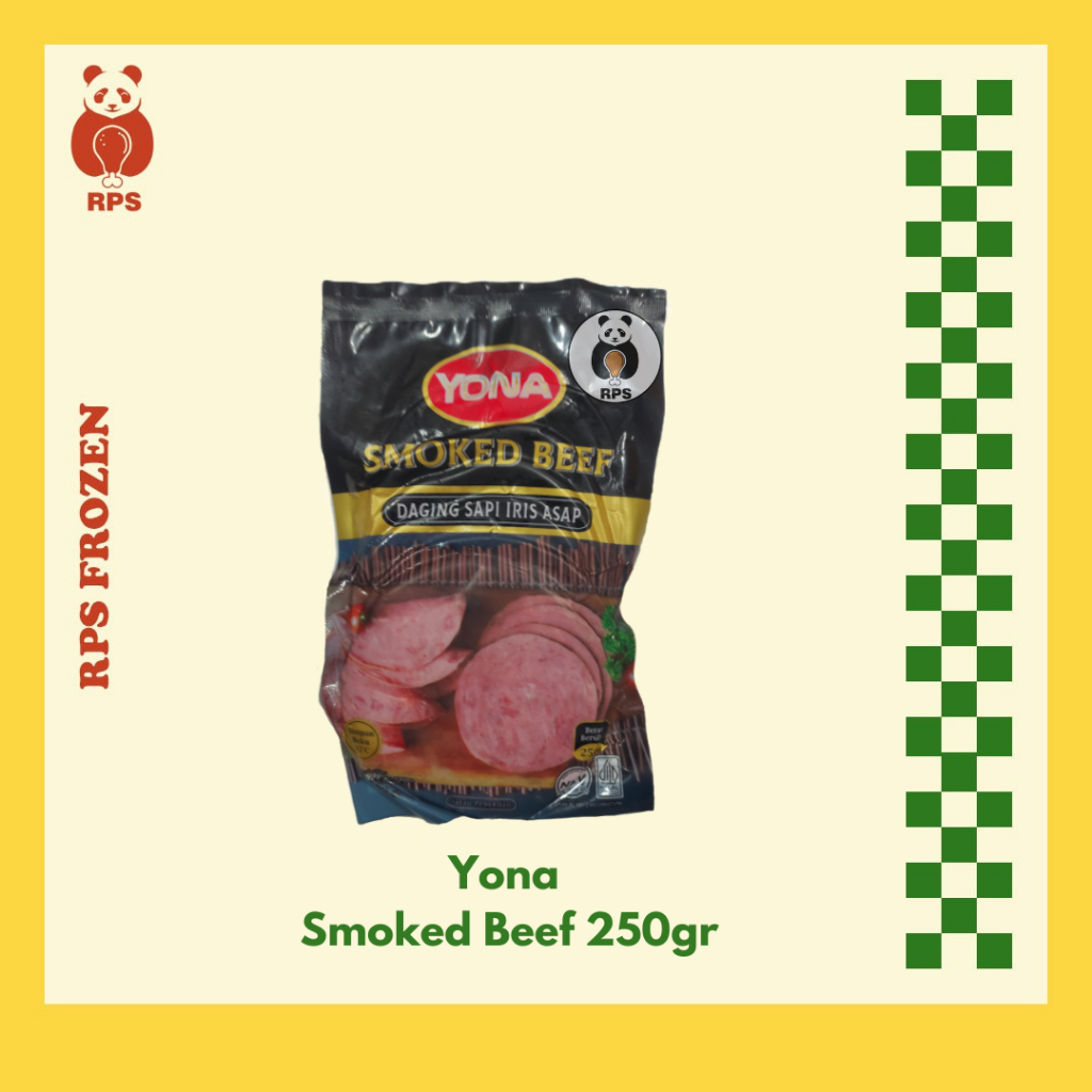 

Yona Smoked Beef 250gr, Yona Daging Asap, Burger Yona, Daging Burger, Patty Yona