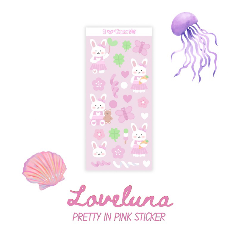 

[loveluna] - PRETTY IN PINK STICKER
