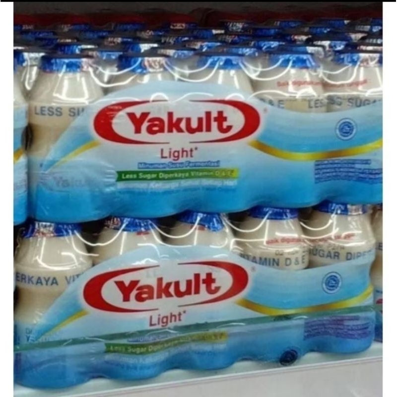 

Yakult less sugar, Yakult Biru harga 1 pack isi 5 botol