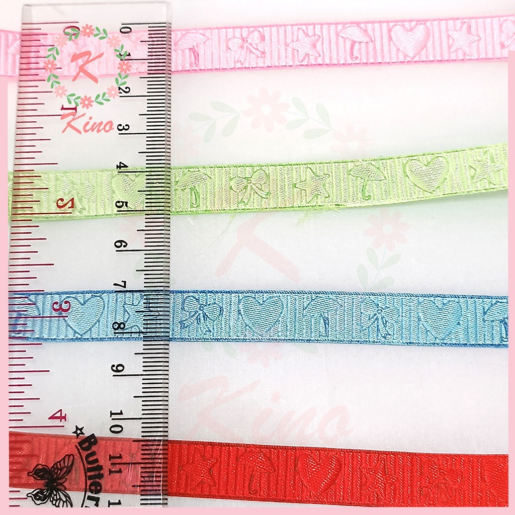 

[PER METER] Pita 1/4 Satin Corak Baby - hiasan dekorasi souvenir pernikahan hampers