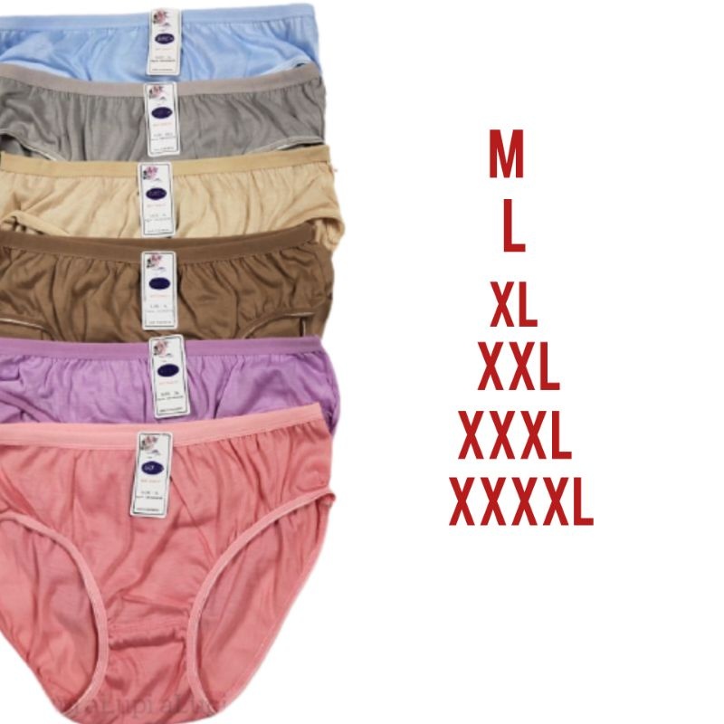 PROMO TERMURAH 6Pcs Celana Dalam Wanita Dewasa - Dalaman Wanita GHC Bintik - CD Wanita Remaja - Kanc
