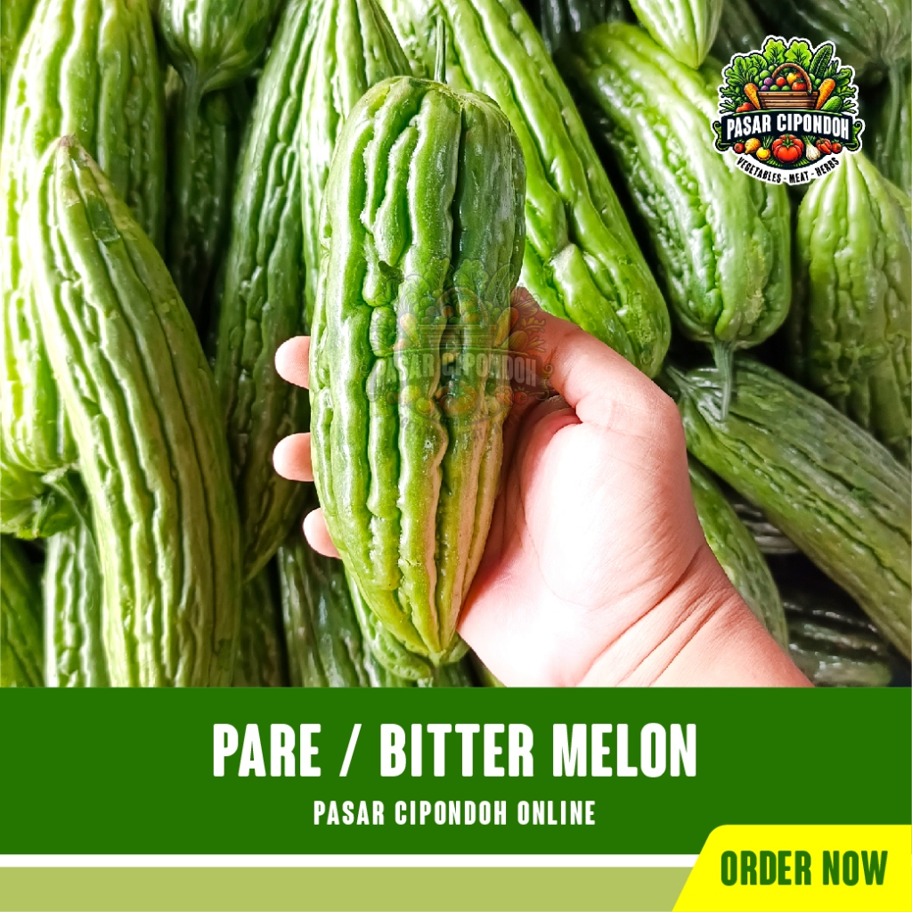 

Sayur Pare Paria Peria Pepareh Organik Segar 500 gram / Bitter Melon - Pasar Cipondoh Tangerang