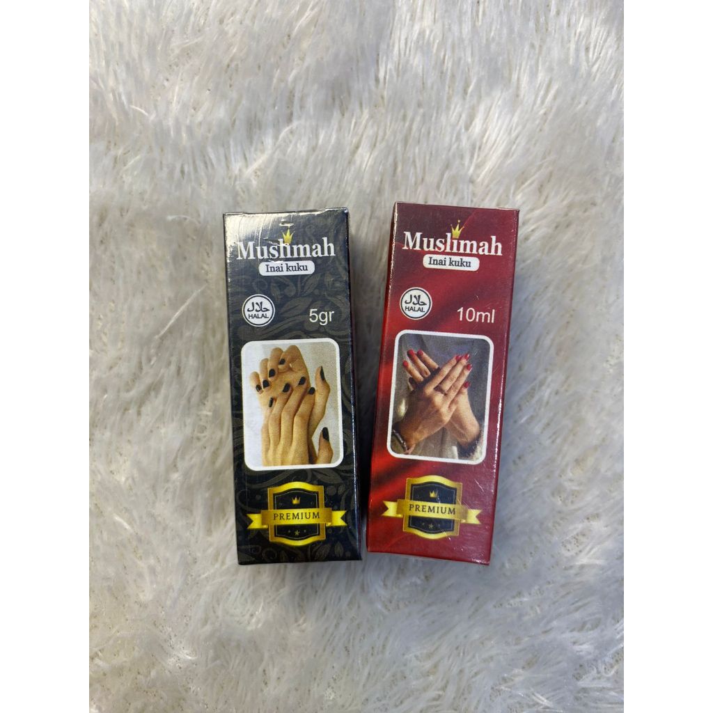 {1 Lusin} INAIKU MUSLIMAH HALAL / Cat Kuku Inaiku Muslimah Halal / Kutek Muslimah Inai Kuku