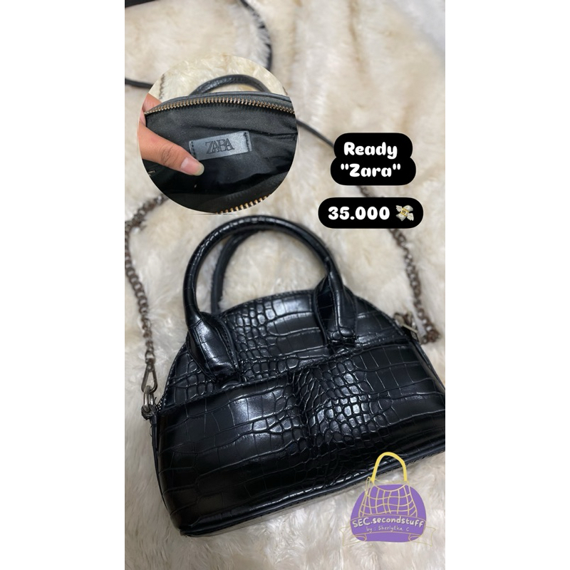 Tas Slempang Zara Croco