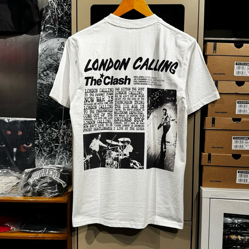 THE CLASH - LONDON CALLING TSHIRT WHITE