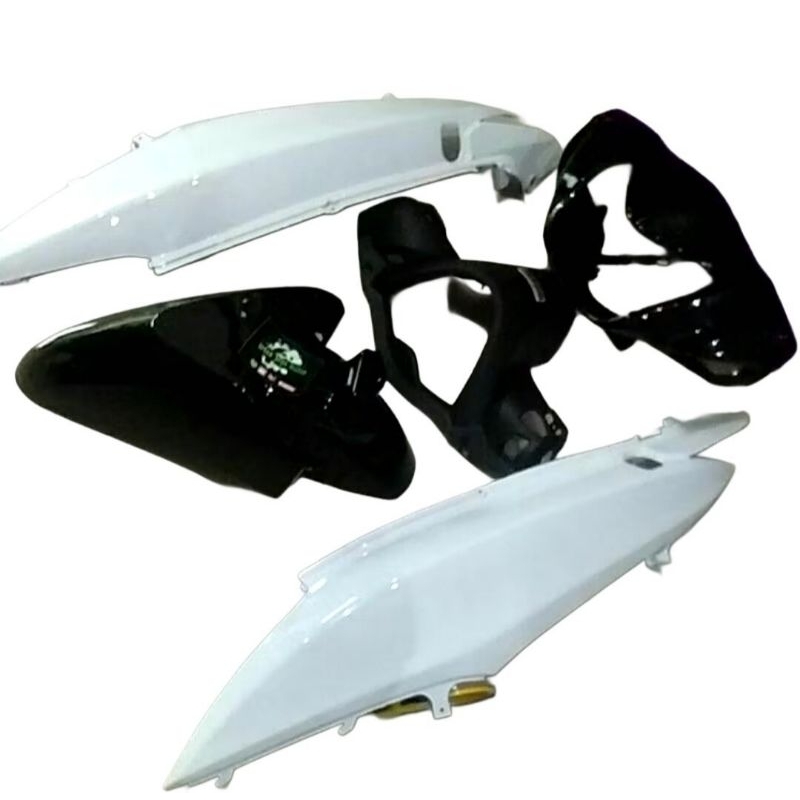 Paketan Cover Body Honda Spacy Karbu Spacy Fi Warna Hitam Putih / Cover Body Spacy