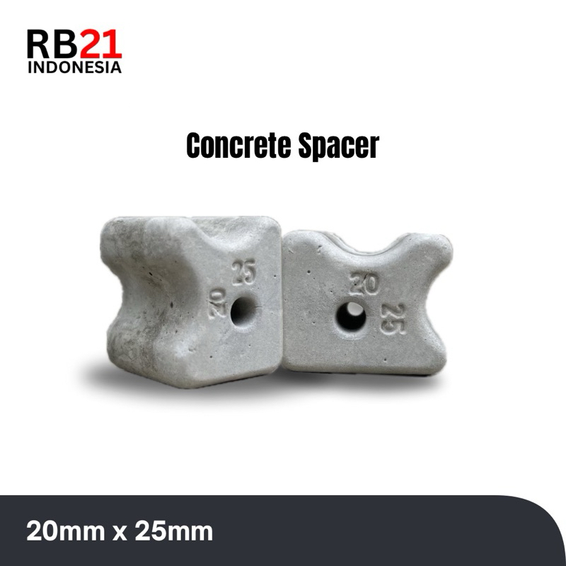 Tahu beton - Beton decking - Real Beton - Spacer besi cor/UK 20mm 25mm