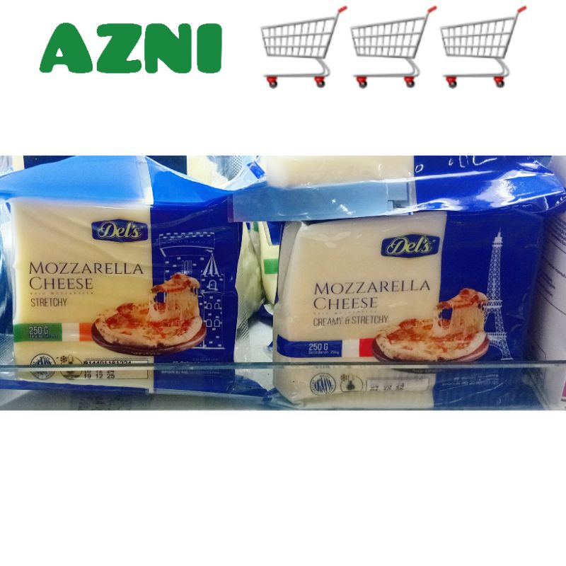 

DEL'S MOZZARELLA CHEESE 250 GRAM - Dels Keju Mozarela