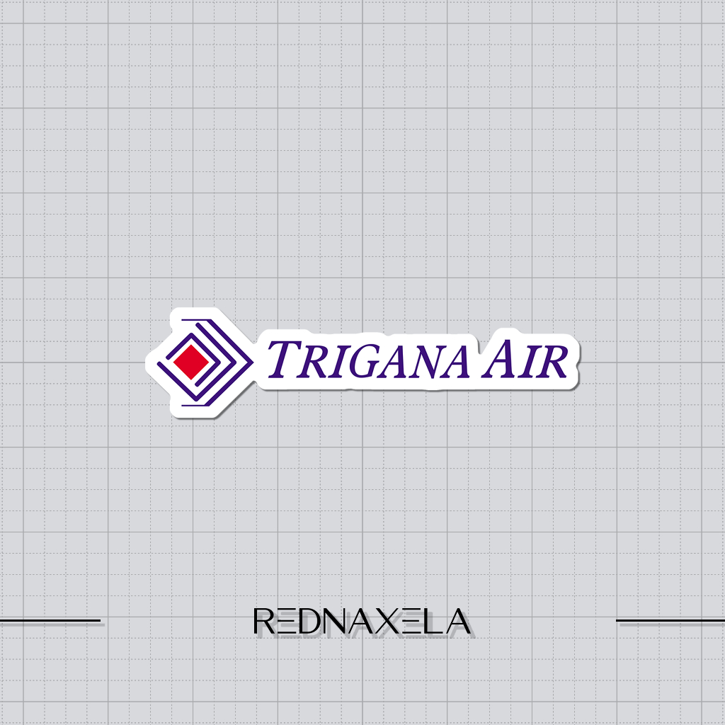 

Stiker Vinyl Trigana Air Logo Stiker Koper Outdoor Waterproof Sticker