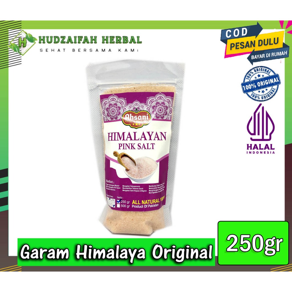 

Garam Himalaya Original 250 gr Asli Organik Garem Himalayan Salt Himsalt Organic MPASI 250gr