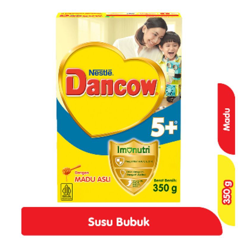 

Nestle Dancow 5+ Imunutri Susu Bubuk Pertumbuhan Anak 5-6 tahun Madu 350 g