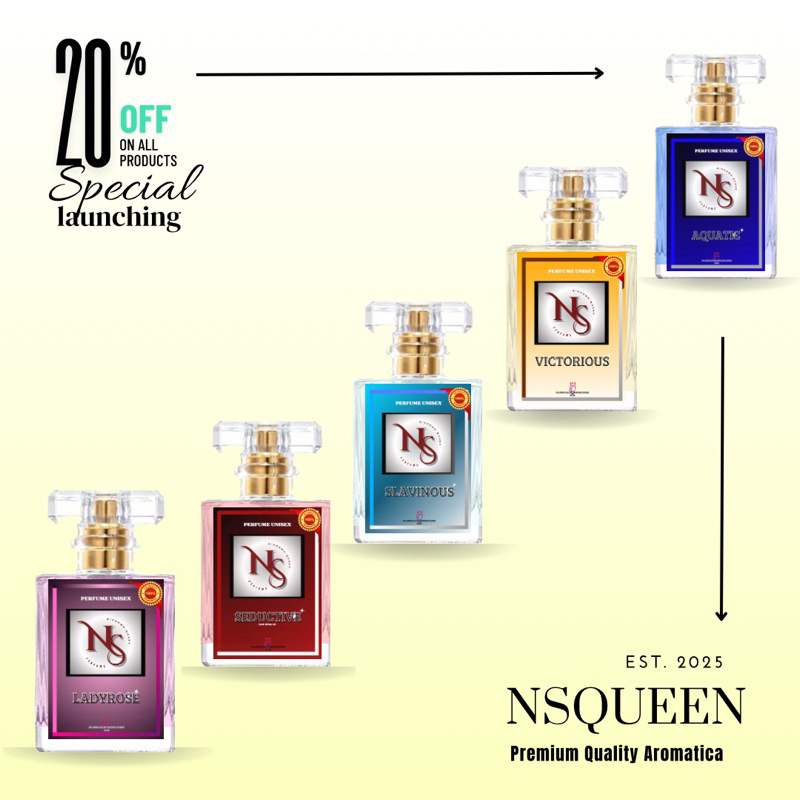 Eau de Perfume Ns Queen Slavinous, Ladyrose, Victorious (Premium Quality fragrance)