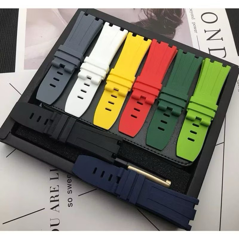 Tali Jam AP Audemars piguet Strap Jam tangan Audemars piguet AP Rubber Silicon strap jam mewah jam A