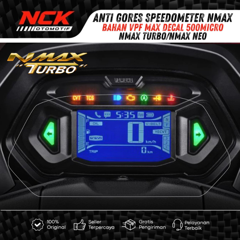 Sticker Anti Gores Speedometer NMAX Turbo Neo Bahan VPF MAXDECAL 500Micro Pelindung Spidometer
