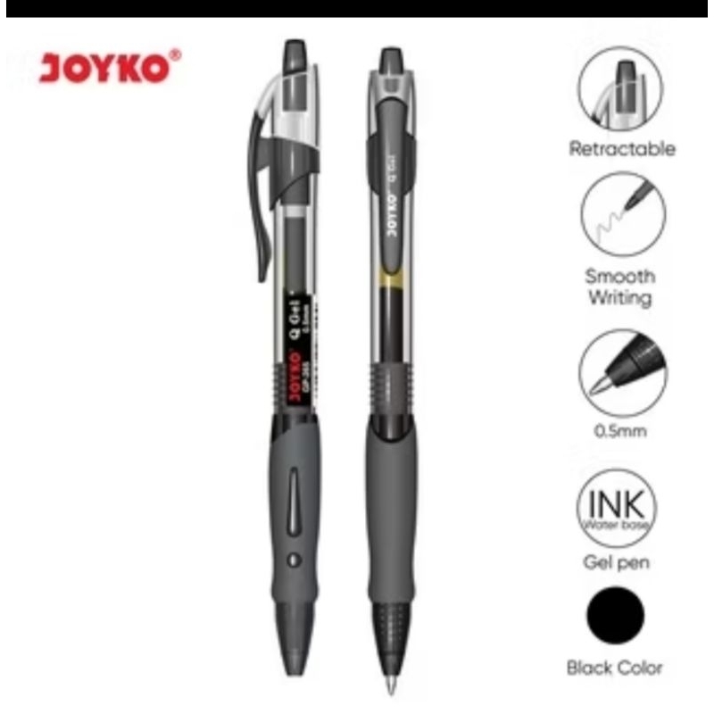 

1 PCS - Gel Pen Pulpen Pena Joyko GP-265 Q Gel 0.5 mm