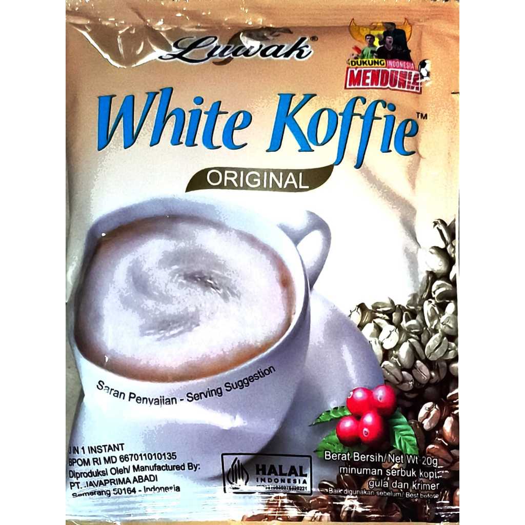 

LUWAK WHITE COFEE ORIGINAL 3 IN 1 INSTANT 20 GR